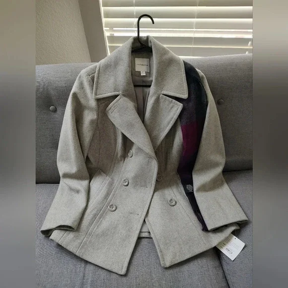 Classic grey coat Croft& Barrow - Picture 7 of 8